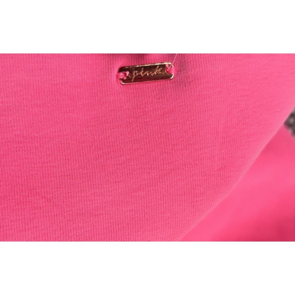Vintage Y2K Victoria's Secret All PINK Sz XL Boot Yoga Pants V Front Flare 90's - Picture 4 of 9